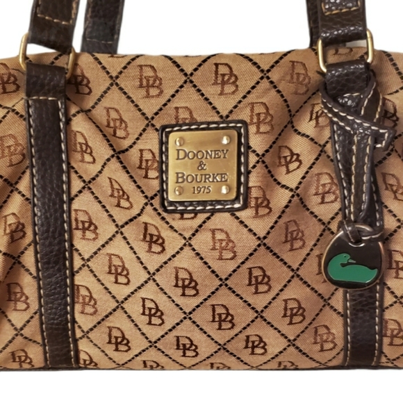 Dooney & Bourke Canvas monogram 1975 Shoulder Bag - Picture 3 of 7